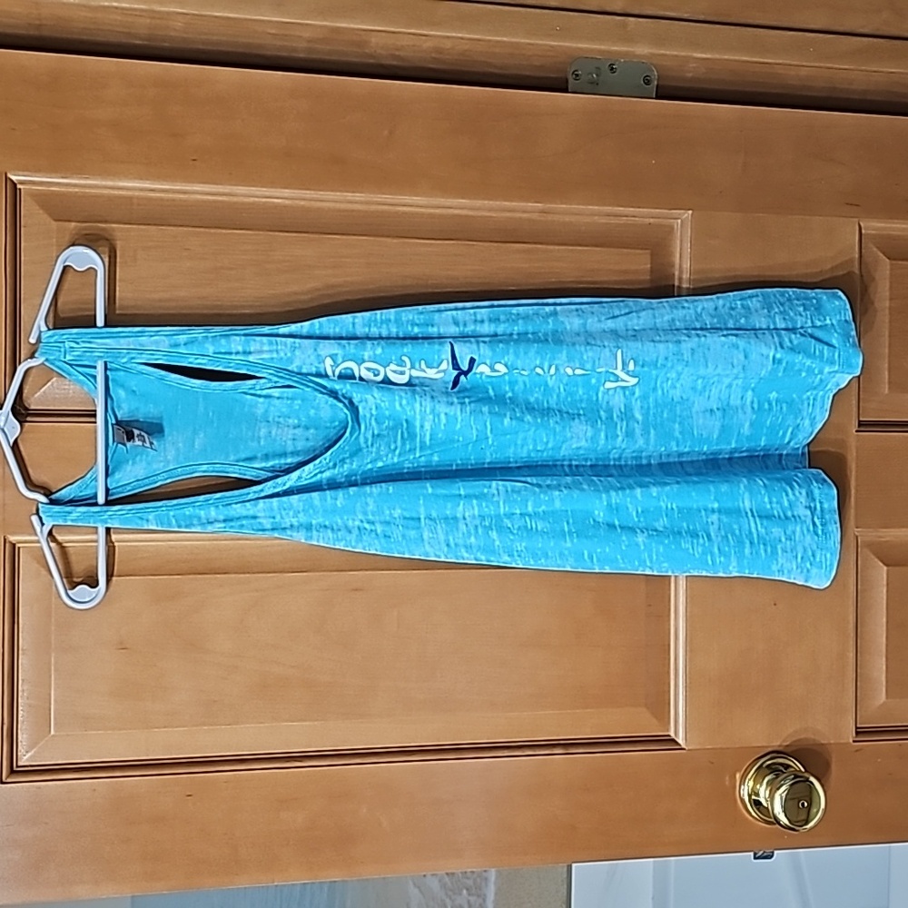 🆕️ Next Level Pool Blue "Soak City" Racerback Tank Top Size XL